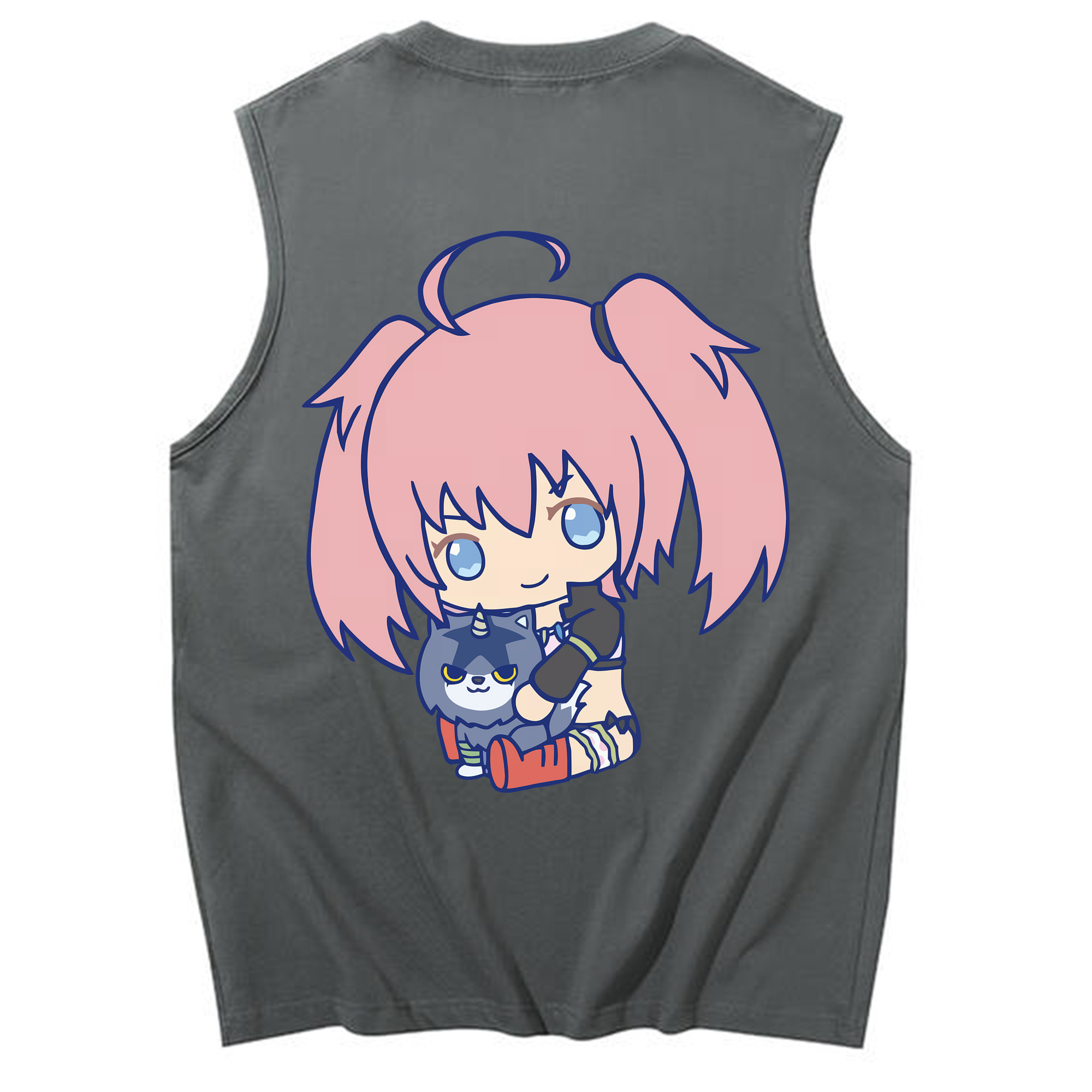 （画像用） 転スラ Regarding Reincarnated to Slime コットン100％タンクトップ（背面プリント）